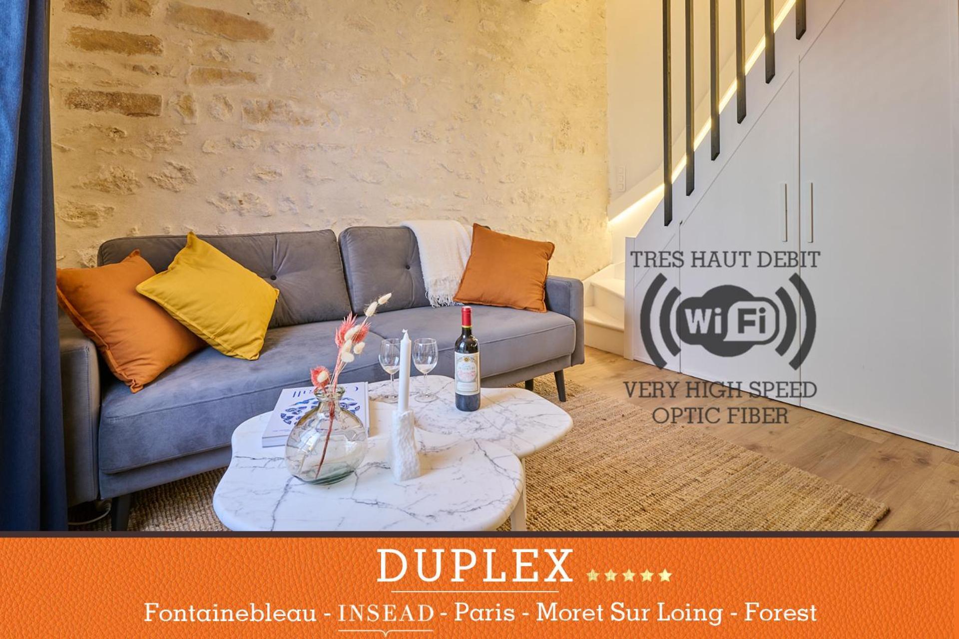 Duplex Standing 7Min➤Fontainebleau-Insead⎮45Min➤Paris Διαμέρισμα Veneux-les-Sablons Εξωτερικό φωτογραφία